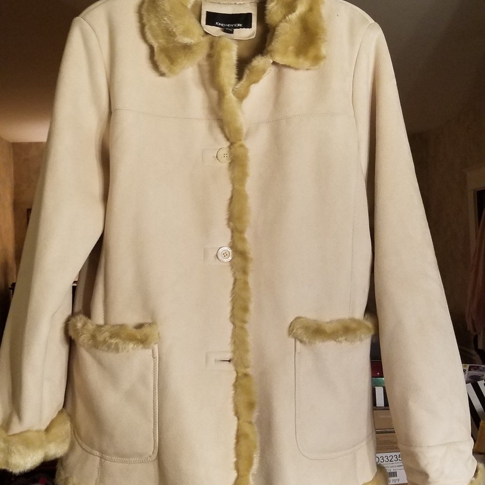 Jones New York Faux Sherpa Ladies Jacket  XL